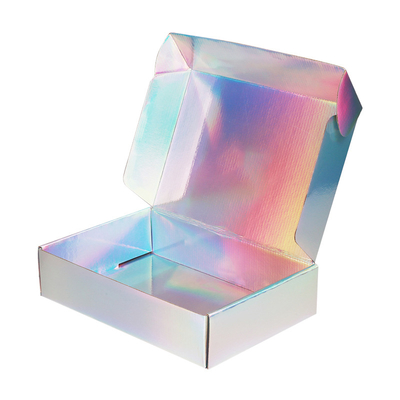 Recycled Materials Low Moq Laser Beauty Cardboard Shipping Cardboard Corrugated Paperboards Packaging Foldable Mailing Box For Gift