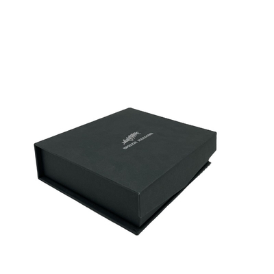 Low Moq Logo Luxury Black Magnetic Closure Recyclable Custom Rigid Cardboard Gift Box With Eva Foam Insert